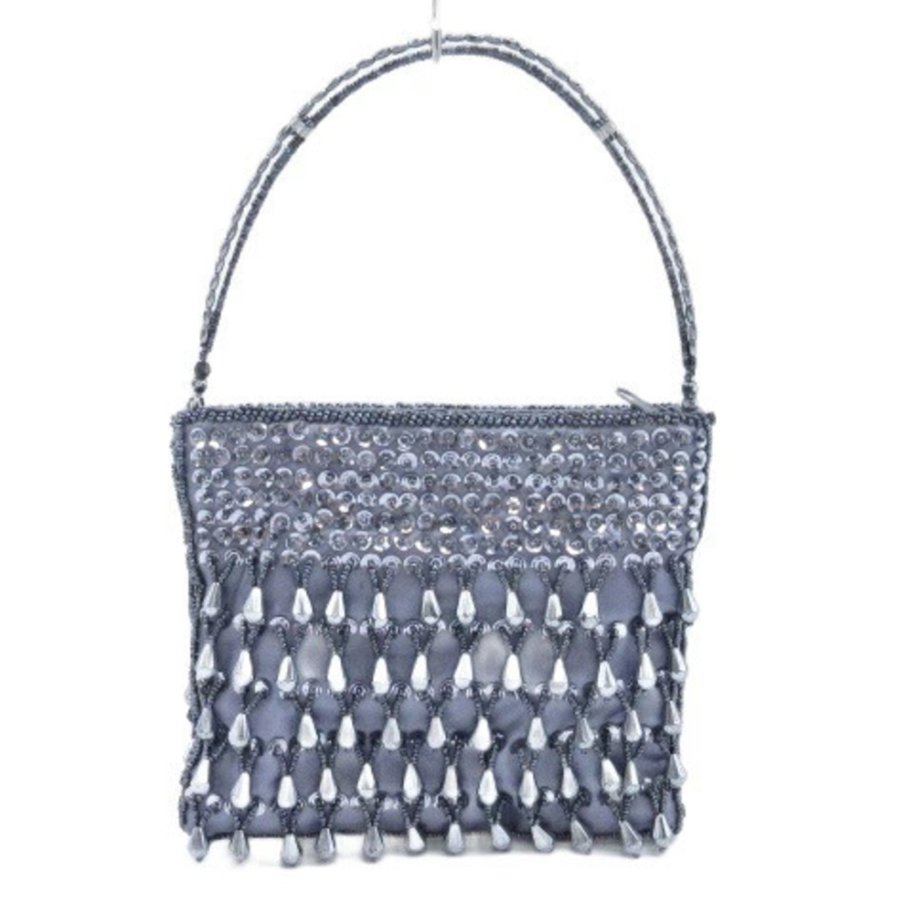 Bijou Handbag Beaded Gray